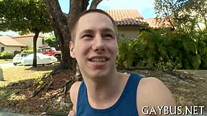 i watched two fellows sharing an intimate moment