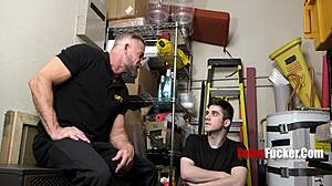 why does security hunk Harrison Todd drill twink Greg Dixxon?