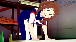 Yo, Ochako Uraraka and Izuku Midoriya go hard in hentai sex!