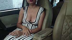 risky outdoor car fun with friend