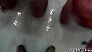 Emo gay guy undergoes hazing with black guy involving showering and fucking.