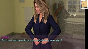 Is this wife cheating with her stepmother in scene 57?