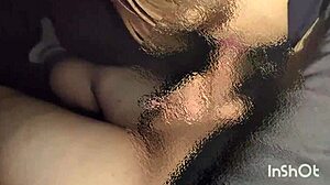 An amateur Japanese man gets a blowjob outside and it is recorded on camera