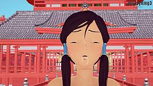 korra asks, 'want to see my perfect blowjob in avatar?' it's intense and full of hentai action!