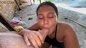 I send clothes to wash with neighbor, but suggest blowjob and hardcore sex instead