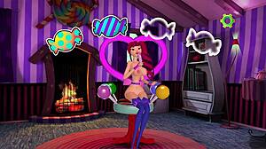 3DGspot - Hot Animated Sex Game with Big Titties Cutie in 3D