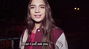 Hot French model, want to bang a stranger in public?