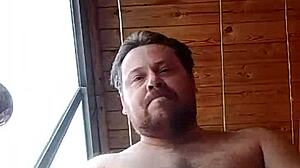 A GAY MAN FROM RUSSIA MASTURBATES AND EATS HIS OWN FRESH SPERM