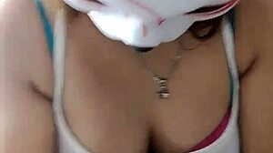Tiny Asian cutie gives a blowjob and creates ASMR sounds