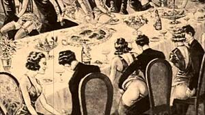 Vintage Erotic Illustration with Retro Cartoon Style