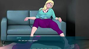 Stepmother with big breast is my boss in this anime porn video