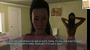 Is this wife cheating with her stepmother in scene 57?