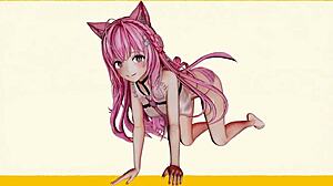 hololive characters dance in 3d cartoon