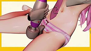 hololive characters dance in 3d cartoon