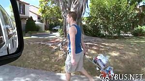 i watched two fellows sharing an intimate moment