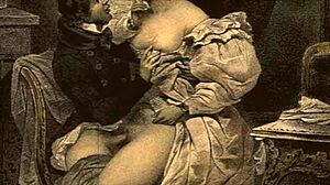 Vintage Erotic Illustration with Retro Cartoon Style