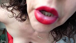 Feeling myself up in red gloves today