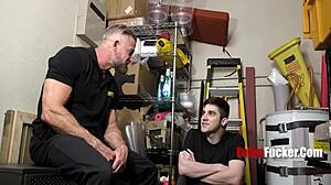 why does security hunk Harrison Todd drill twink Greg Dixxon?