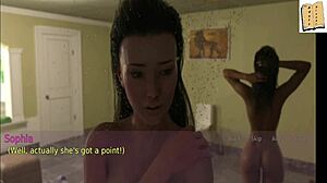 Is this wife cheating with her stepmother in scene 57?