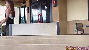 Trikepatrol's Sexy Asian Waitress Kalani Luana Gets Hardcore Pounded