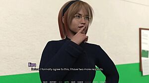 Beautiful 3D animated bukkake in Westview Academy