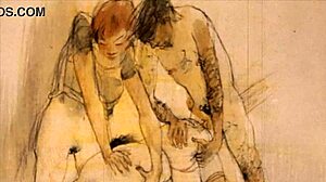 Vintage Cartoon Illustration From Antique Anime