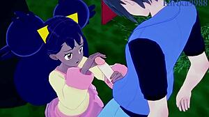 Iris and Erika go wild in Pokémon hentai sex