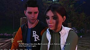 3D adult game with a curvy girl named Jill on a lake date