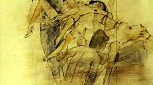 Vintage Cartoon Illustration From Antique Anime