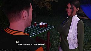 Hey, Jill's lake date turns steamy with big tits and cumshot action