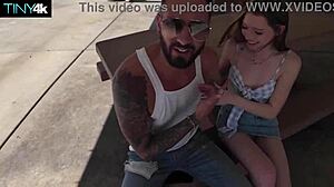 Myra Moans' Tight Pussy Grips Him Dry