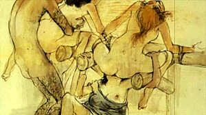 Vintage Cartoon Illustration From Antique Anime