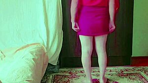 Sissy Crossdresser Rocks Sexy Dress with Big White Ass