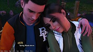 Hey, Jill's lake date turns steamy with big tits and cumshot action