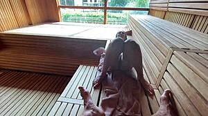 had risky sex with a stranger while chilling in a steamy sauna