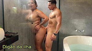 Curvy married slut craves creampie but gets double cock penetration