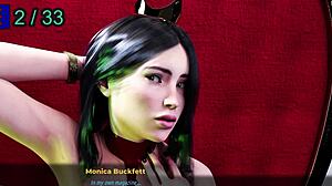 Monica Model Strips for Uncensored Photoshoot in Fashion Business 4