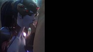 Widowmaker finds steamy action in animated hentai tale