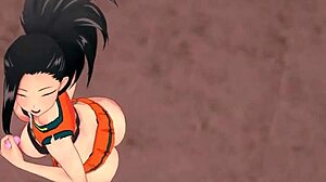 super sexy girl momo yaoyorozu in 3d hentai