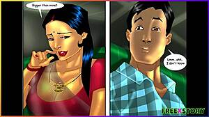 Savita Bhabhi's first sexual experience in 3D animation