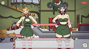 Claus Secret Surprise in Xmas Hentai Game Ep 2 at Sextoy Factory