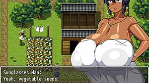 tanned girl natsuki enjoys naked bath after perverted villagers