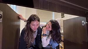 Maid Bends Over To Clean, Showing Her Sexy Body