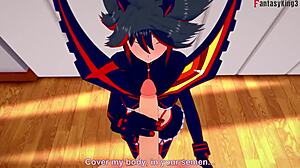 Ryuko Matoi Drills Hard in Free POV Killlakill Fantasy Action