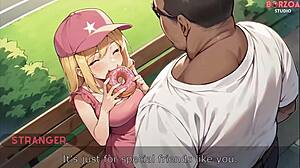 I Meet Innocent Blonde in Park Offering My Lollipop