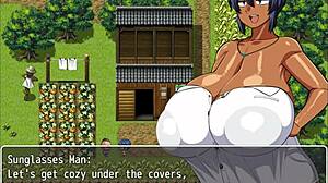 tanned girl natsuki enjoys naked bath after perverted villagers