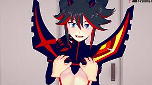 Ryuko Matoi Drills Hard in Free POV Killlakill Fantasy Action