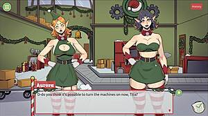 Claus Secret Surprise in Xmas Hentai Game Ep 2 at Sextoy Factory