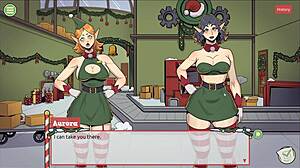 Claus Secret Surprise in Xmas Hentai Game Ep 2 at Sextoy Factory