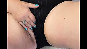 Busty mature gilf fingers herself in naughty homemade video